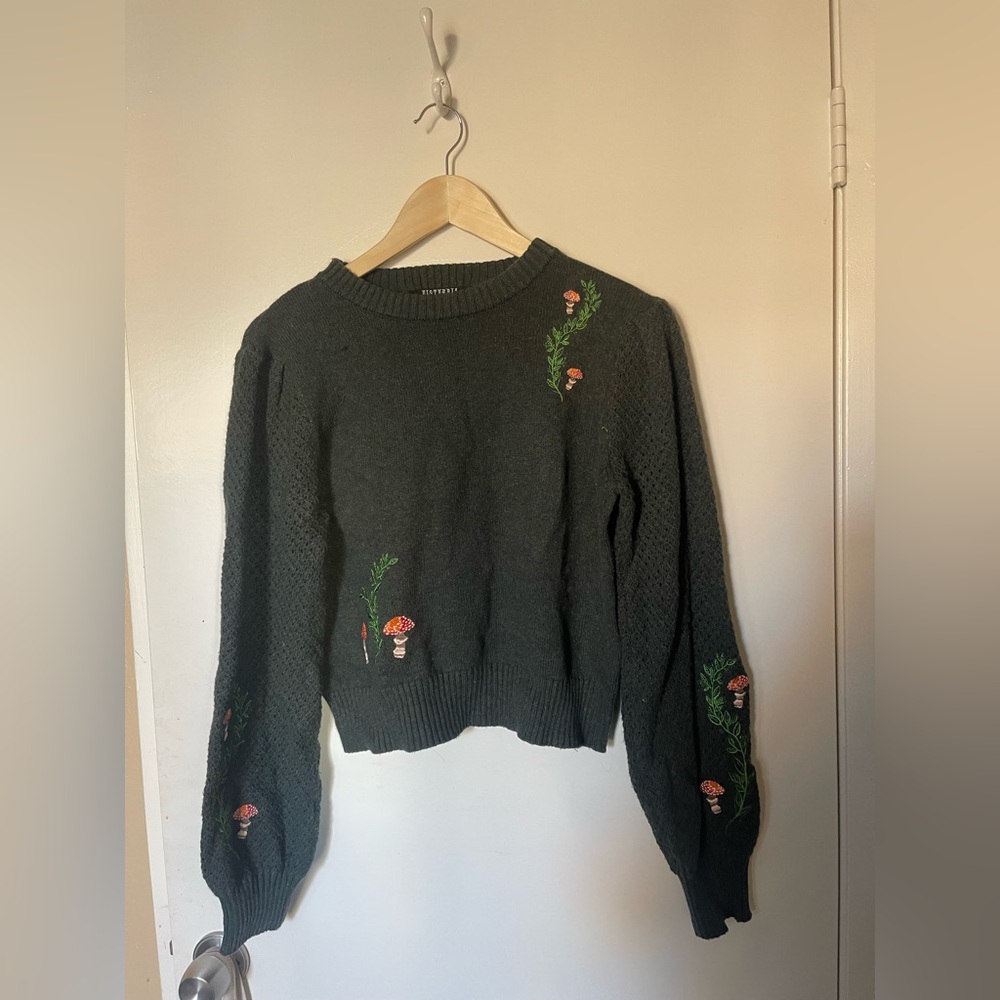 Disturbia Fable Embroidered Sweater
